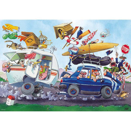 Off on Holiday! Cartoon Classics 500 Piece Jigsaw Puzzle Heye