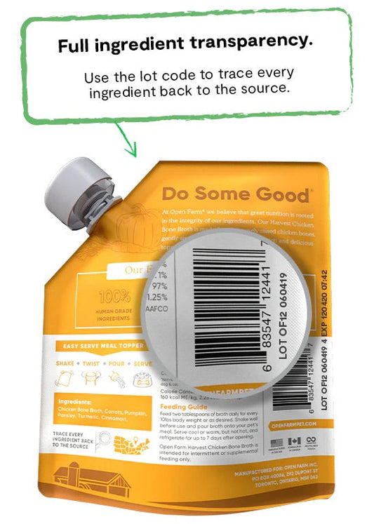 Purrfect Pet Kingdom Essential Open Farm Chicken Bone Broth For Dogs & Cats (12oz) For Cats - View 2 showing detail