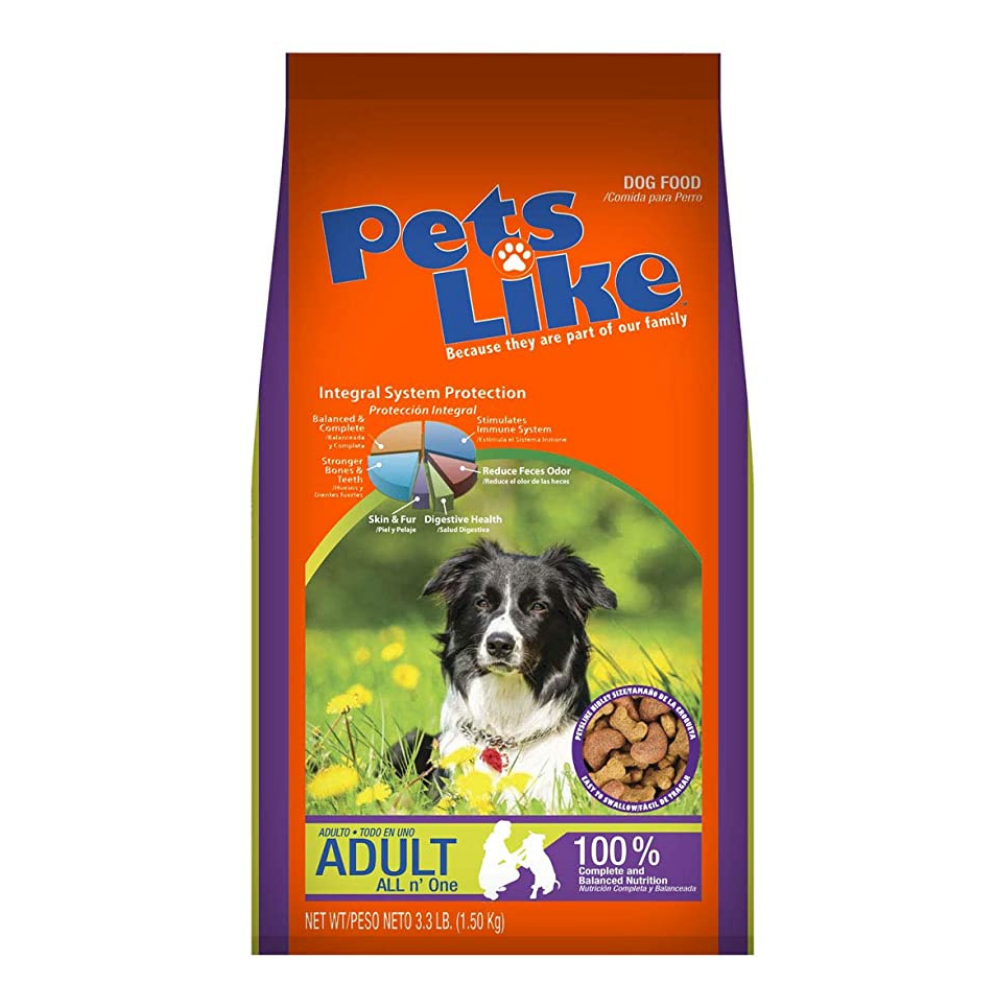 Pets Like Adult All in One Dog Food (3.3 lb / 1.5 kg) - Pets Like Dog Food - Farmacias Savia - Default Title - 7.70271E+12