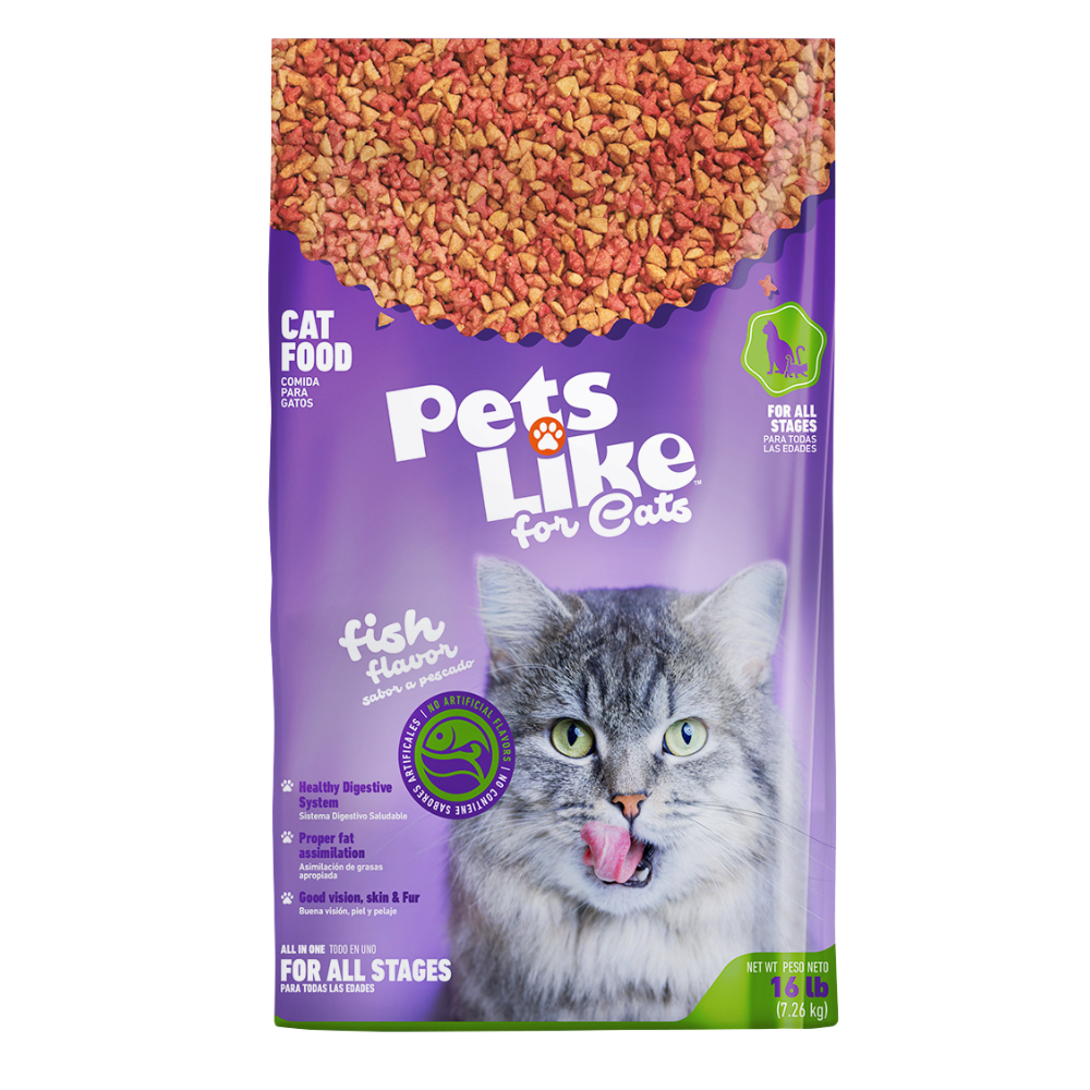 Pets Like Dry Cat Food (16 lb) - Pets Like Cat Treat - Farmacias Savia - Default Title - 7.70271E+12