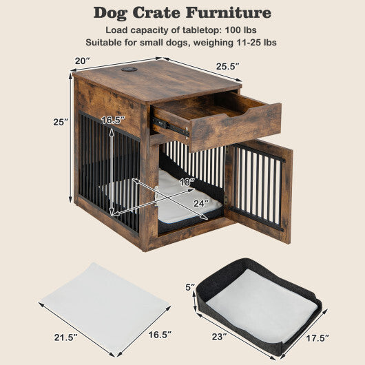 2-In-1 Dog House with Charging