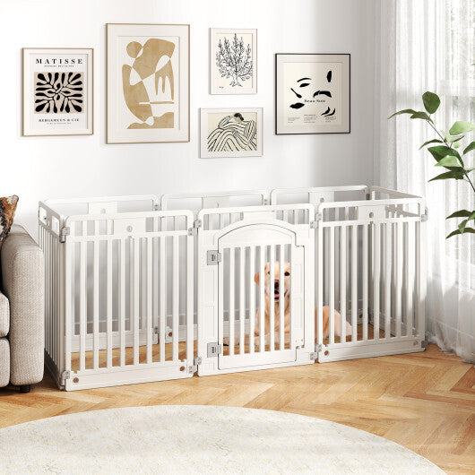 8-Panel Tall Plastic Dog Fence