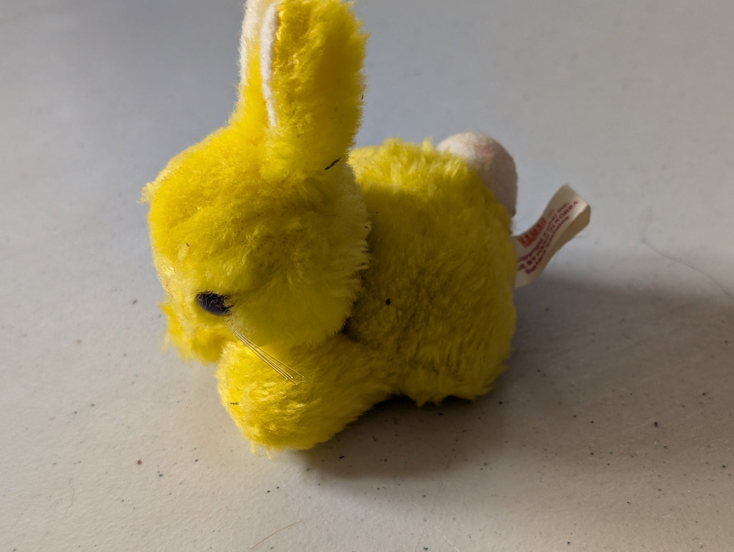 Yellow Easter Bunny Unbranded 1980s Vintage Plush Stuffed Toy