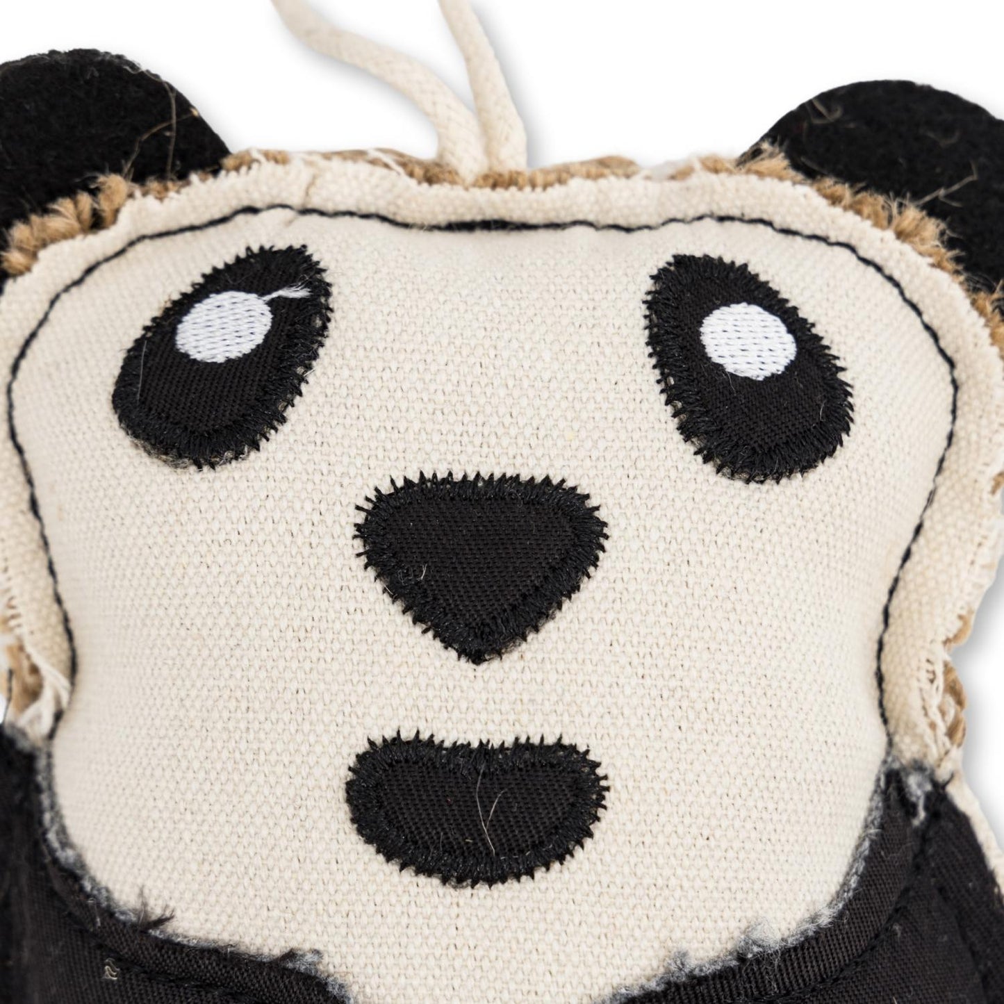 Panda Dog Chew Toy Canvas Jute Durable Safe ๐ผ