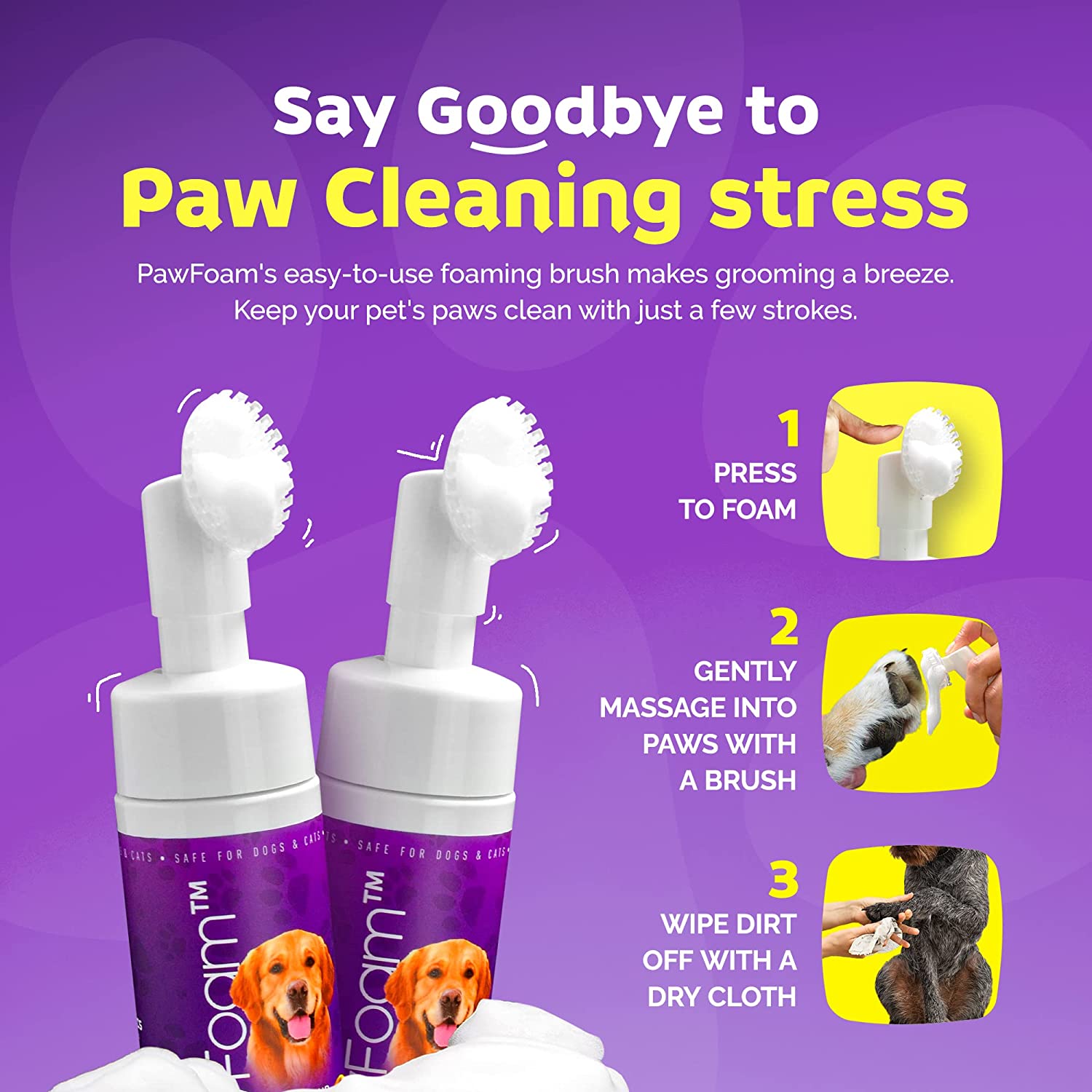 The Original PawFoam™ - Pet Shampoo & Conditioner - Petnatics