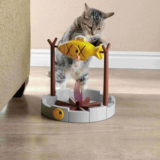 Interactive Cat Treat Dispenser Puzzle Toy for Mental Health