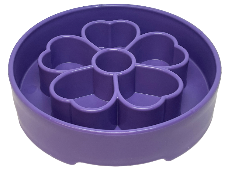 Flower eBowl Deep Slow Feeder Dog Bowl for Enrichment | USA