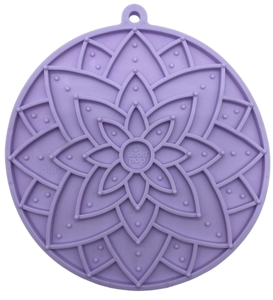 Lotus Design emat - Enrichment Lick Mat For Dogs and Cats - With Suction Cups | USA Made-Purrfect Pet Kingdom