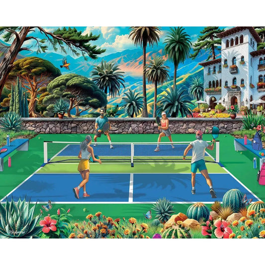Pickleball Paradise 1000 Piece Jigsaw Puzzle White Mountain