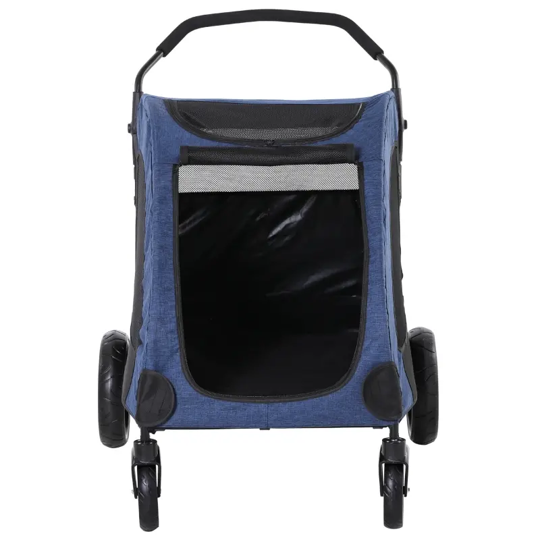 Foldable Pet Stroller with Storage Pocket - Purrfect Pet Kingdom