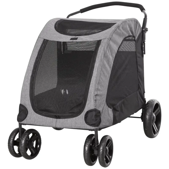 Foldable Pet Stroller with Storage Pocket - Purrfect Pet Kingdom