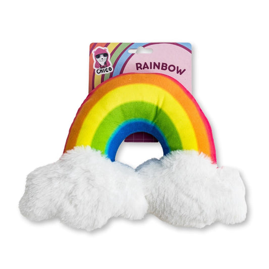 Enchanted Rainbow Magical with Squeaker & Crinkle Paper Plush Dog Toy - Purrfect Pet Kingdom