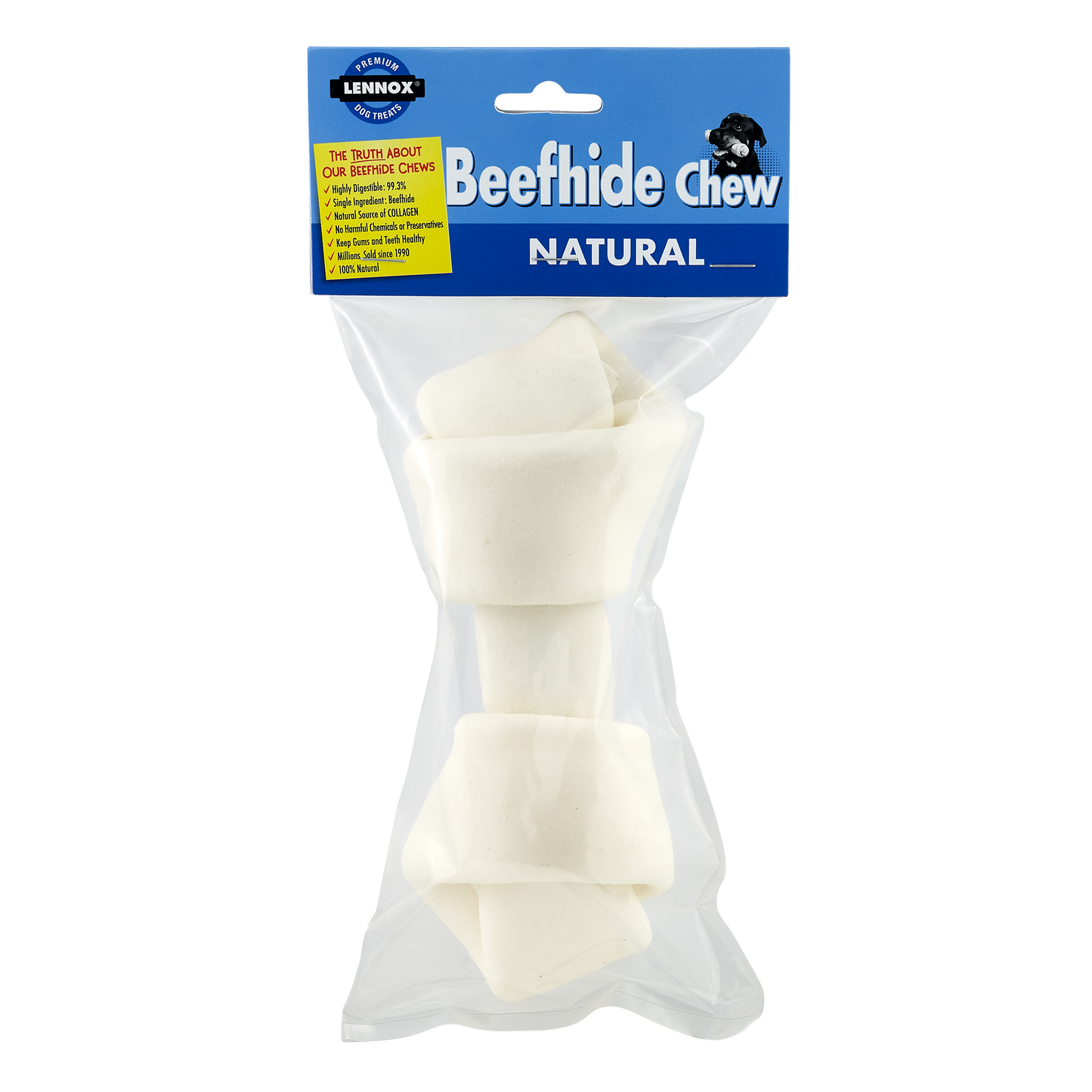 Lennox Premium Knotted White Bone (6-7inch)
