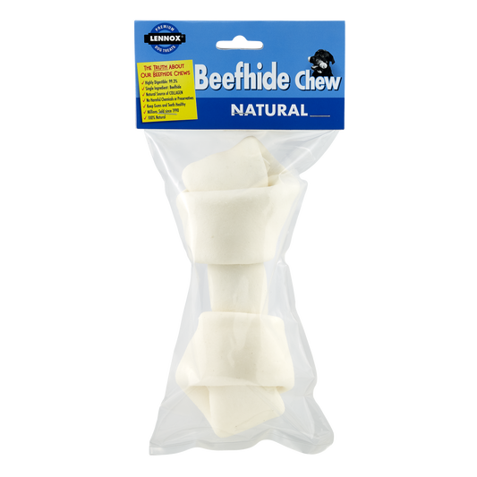 Lennox Premium Knotted White Bone (6 - 7inch) - Lennox Dog Treats - The Family Pet
