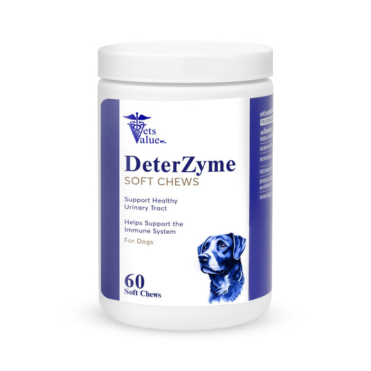 DeterZyme Stool Eating Deterrent for Dogs – 60 Soft Chews – Helps Discourage Stool Consumption – with Digestive Enzymes, Prebiotics, and Natural Herbal Blend – Supports Gut Health & Breath Freshening - Horizon Animal Care
