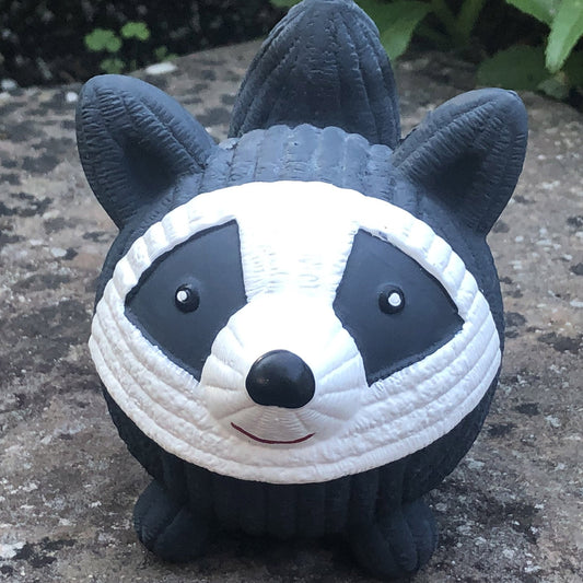 Reggie Raccoon Interactive Latex Dog Toy for Small Puppies