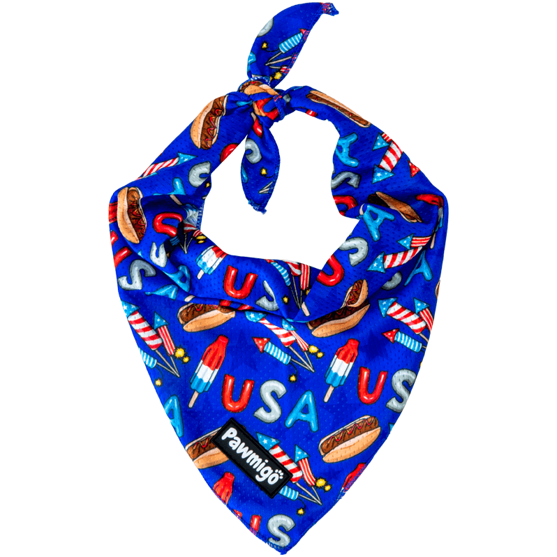 Red, White, Bark Bandana