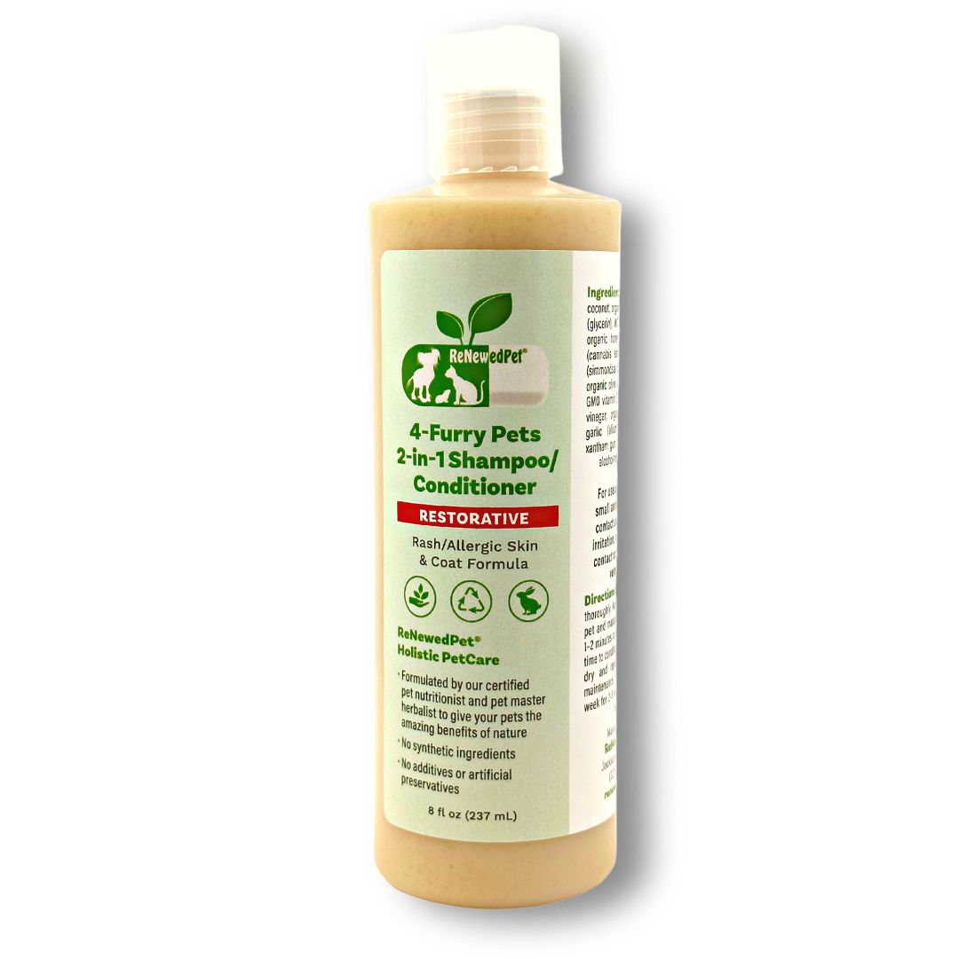 4 - FURRY PETS 2 - IN - 1 * RESTORATIVE SHAMPOO & CONDITIONER - 4 Furry Friends - ReNewedPet