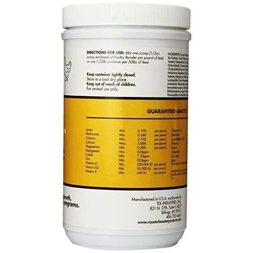 Rooster Booster Poultry Booster Vitamins & Mineral Chicken Supplement 1.25 lbs.