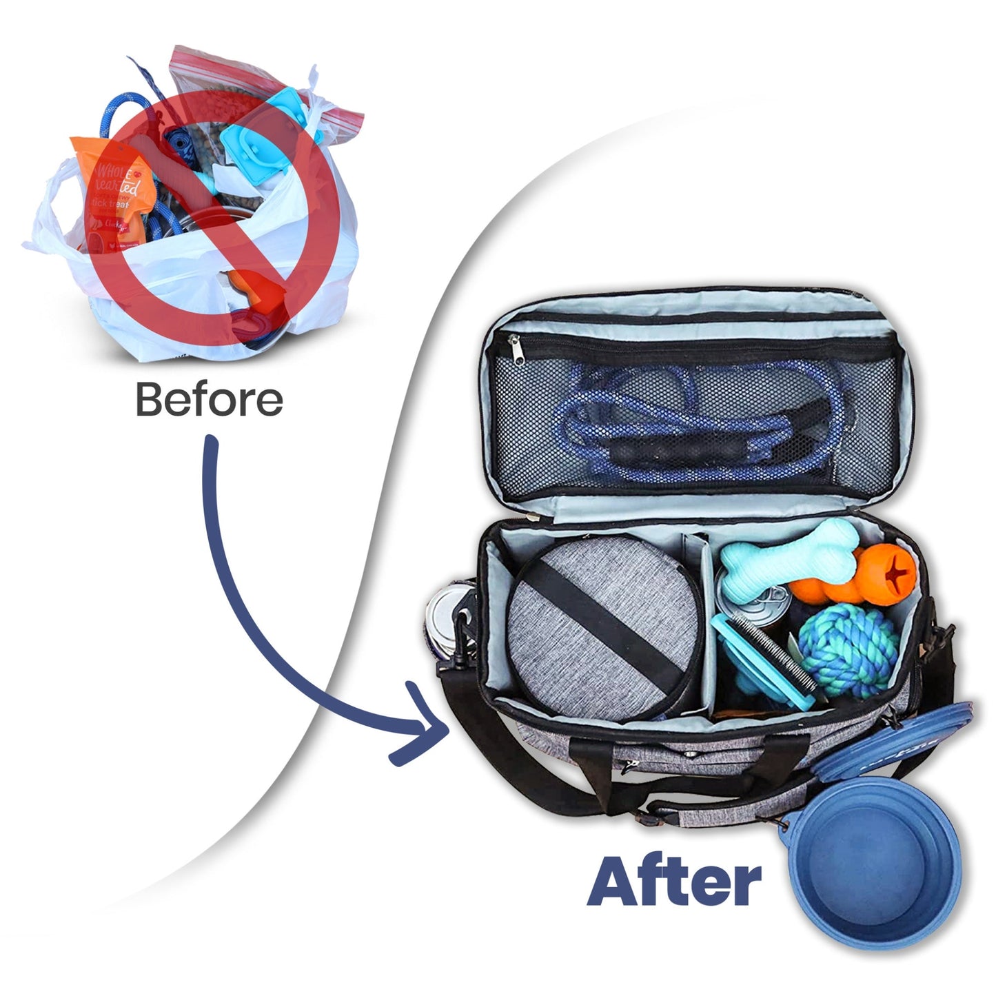 Dog Travel Bag For Supplies ๐พ