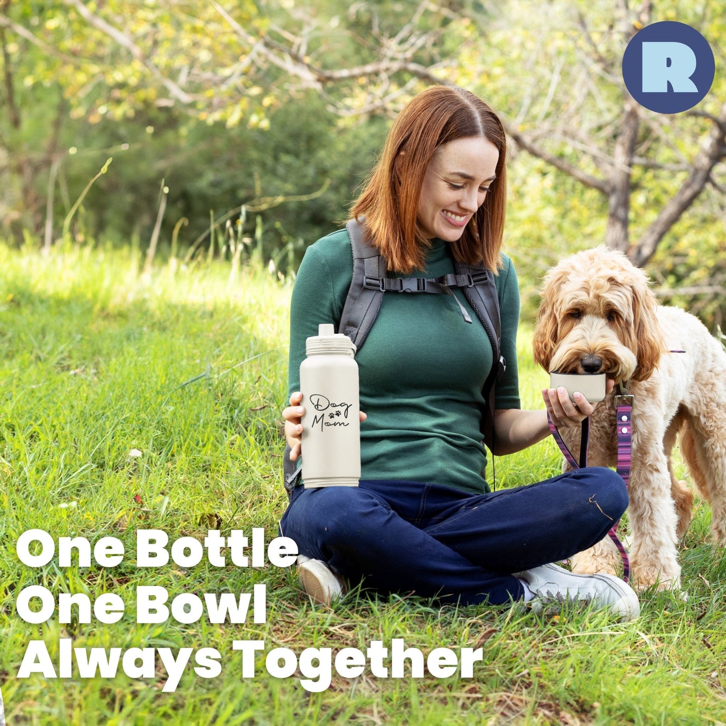 Dog Water Bottle With Detachable Bowl ๐พ - Purrfect Pet Kingdom