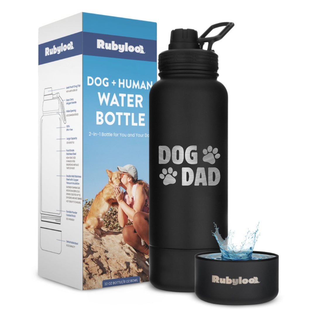 Dog Water Bottle With Detachable Bowl ๐พ - Purrfect Pet Kingdom