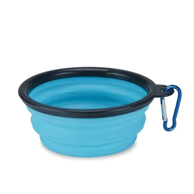 Portable Pet Food Bowl - Collapsible Silicone Travel Water Food Bowl