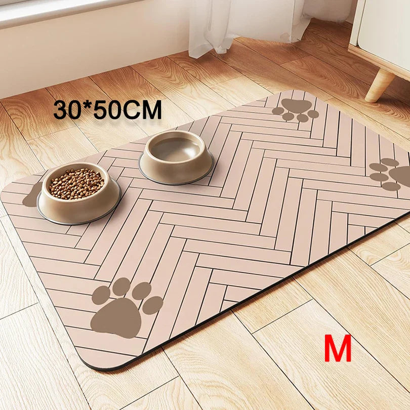 Pet Feeding Mat Waterproof Quick Dry Placemat ๐ฝ๏ธ - Purrfect Pet Kingdom