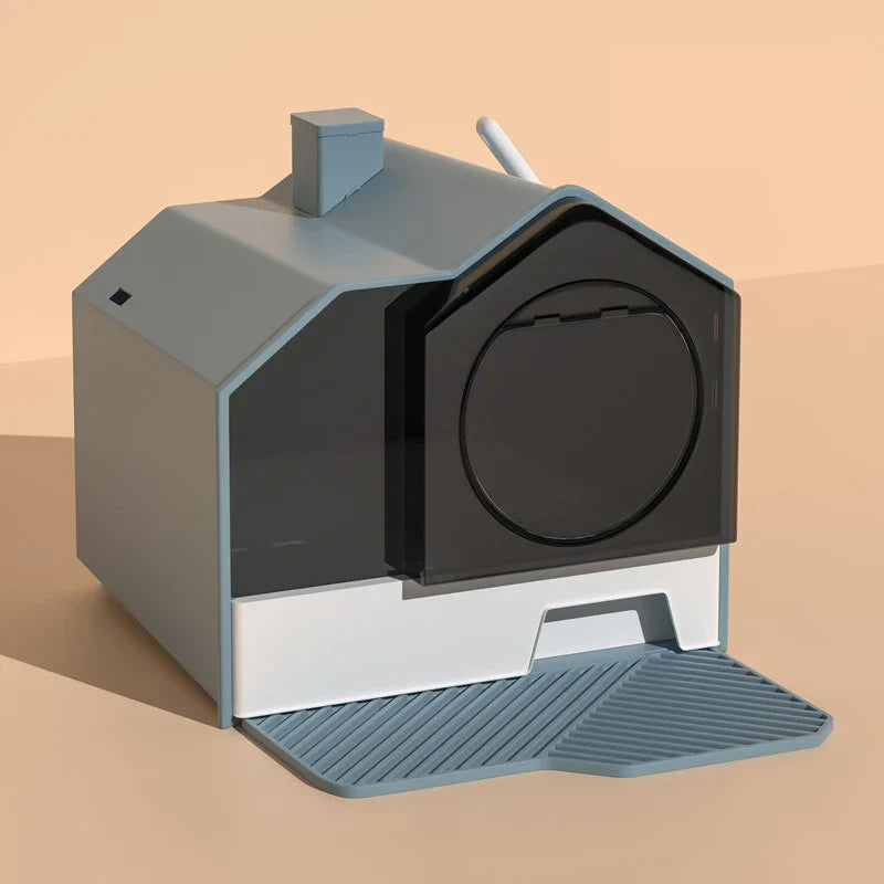 Extra Large Enclosed Cat Litter Box - Anti-Splash Odor Control with Drawer