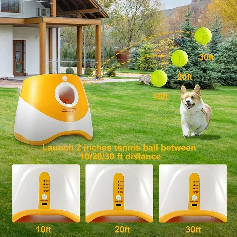 FetchMaster Pro: Auto Dog Ball Launcher - Pets - THRIXINE