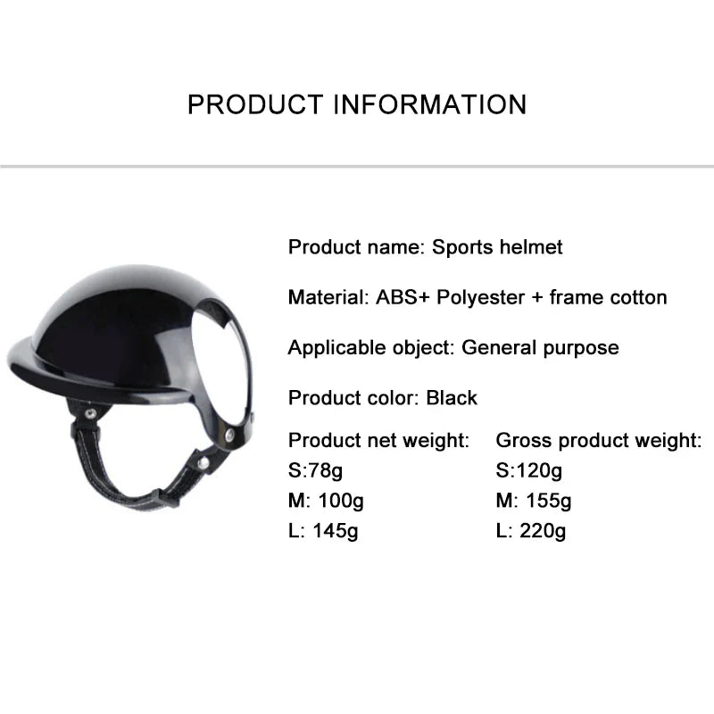 Cool Black Pet Dog Bicycle Safety Hat Adjustable Straps Helmets - Pets - THRIXINE