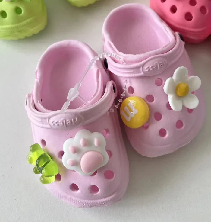 Fashionable Dog Crocs - Breathable Hole Shoes with Custom Accessories