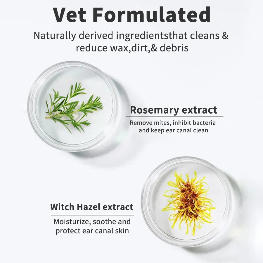 Pet Ear Wipes Dogs Cats Easy Otic Cleaning 🧻