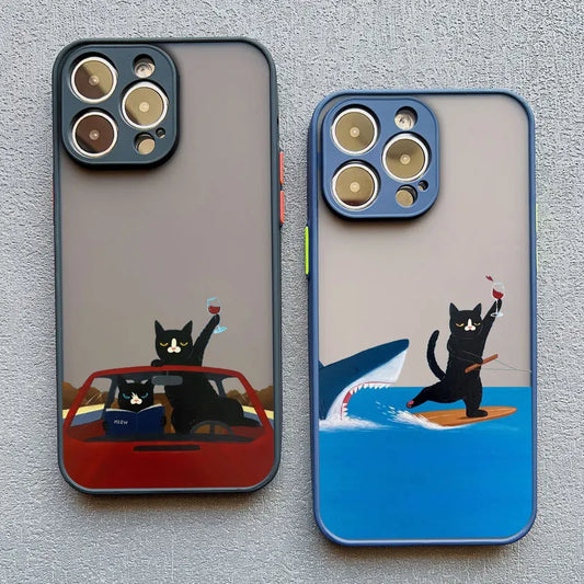 Funny Cat Daily Life Phone Case For iPhone 11 Case iPhone 12
