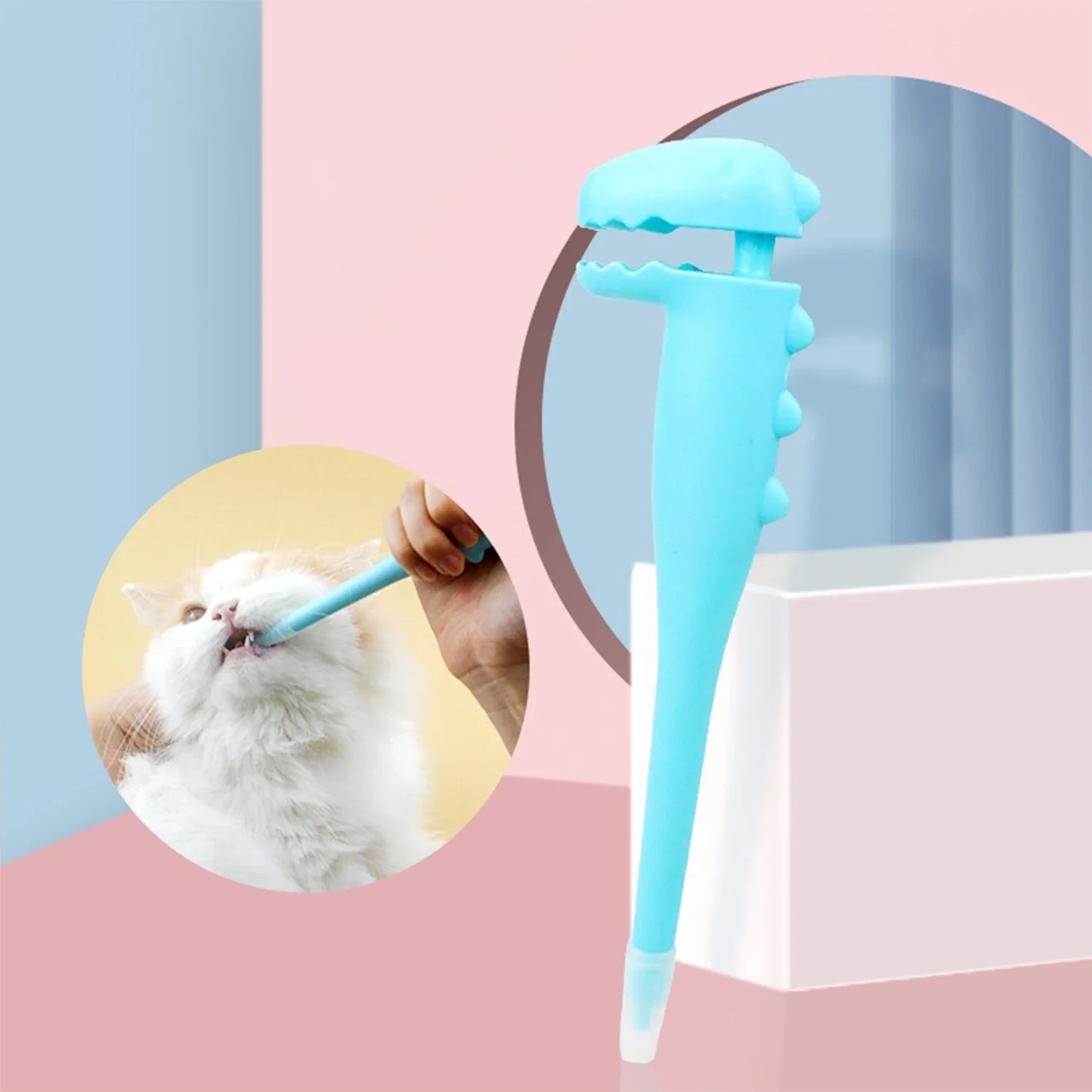 Pet Pill Dispenser Silicone Medication Feeder ๐