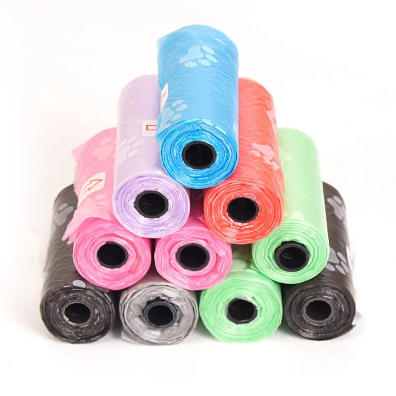 100Rolls Dog Poop Bag Outdoor Cleaning Poop Bag Outdoor Clean Pets Supplies for Dog 15Bags/Roll Refill Garbage Bag Pet Supplies - Purrfect Pet Kingdom
