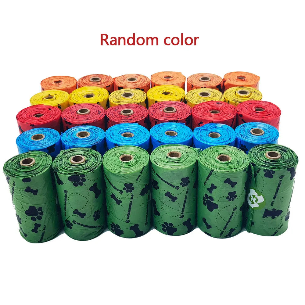 Pet Cat Dog Poop Bags Disposable Dog Waste Bags Bulk Poop Bags Dispenser biodegradable Bag Outdoor Home Clean Refill Garbage Bag - Purrfect Pet Kingdom