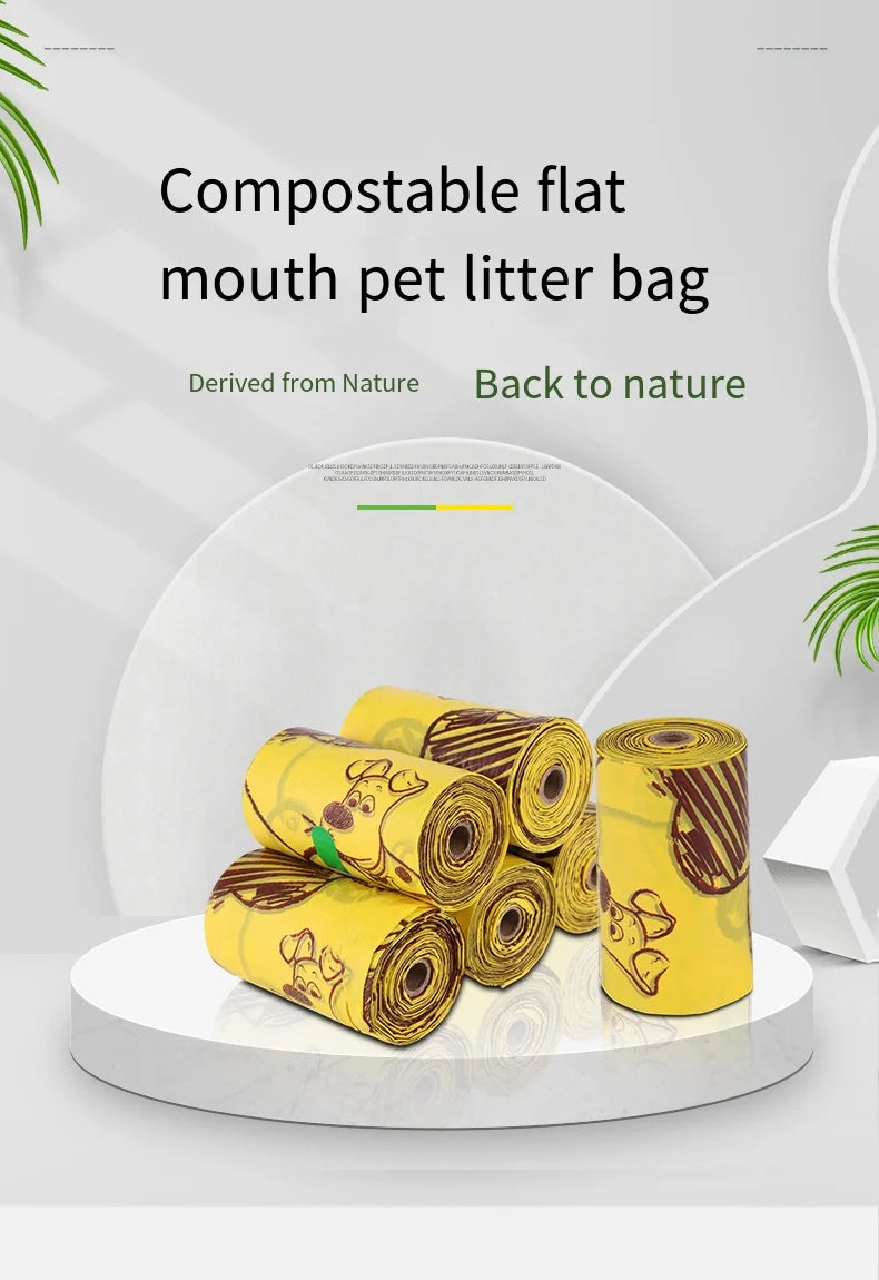 Dog Poop Bags Disposable Biodegradable Environmentally Friendly Garbage Bags Doggie Outdoor Home Clean Bag bolsas caca perro - Purrfect Pet Kingdom