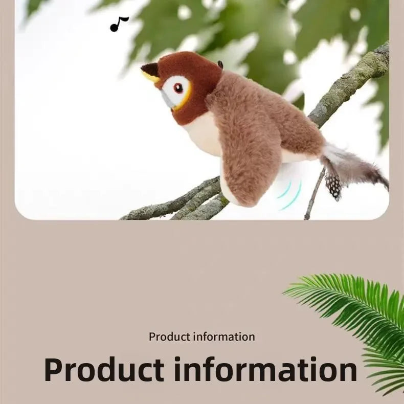 Cat Interactive Toys - Catnip Electric Bird Touch-Activated USB Rechargeable - Purrfect Pet Kingdom