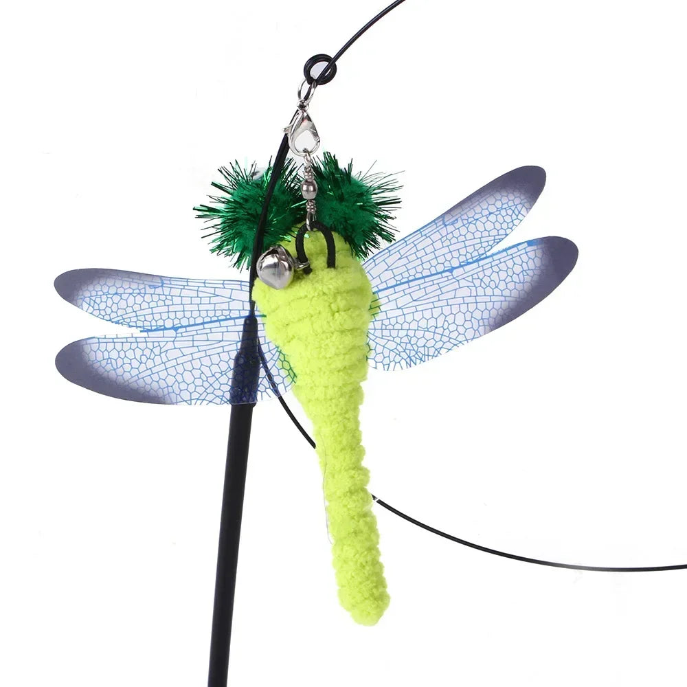 Realistic Bird Cat Toy - Interactive Feather Hunt