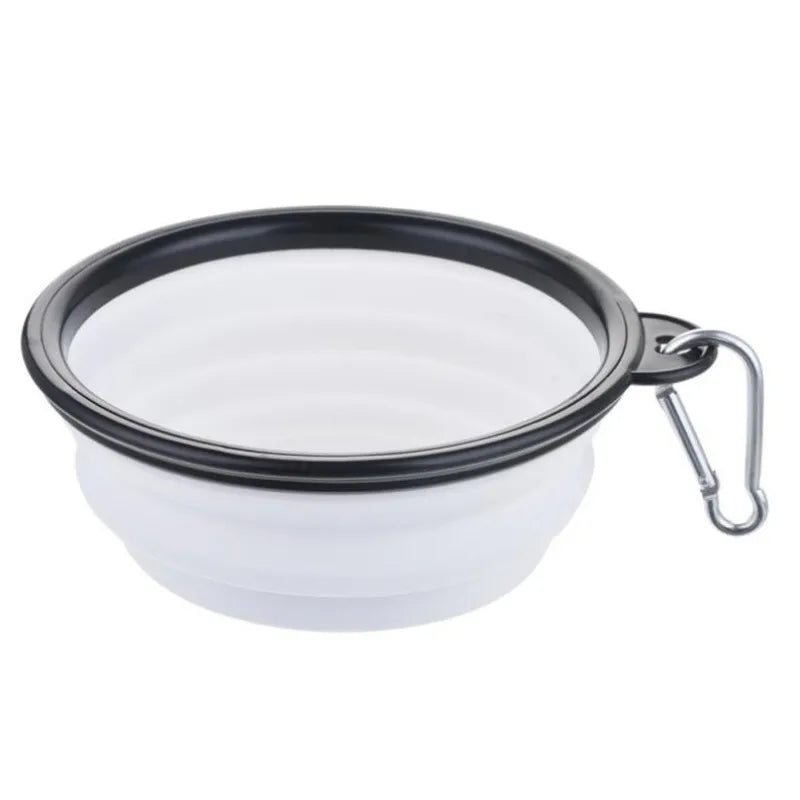 Portable Pet Food Bowl - Collapsible Silicone Travel Water Food Bowl
