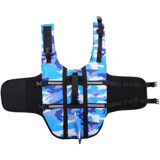 Shark Fin Dog Life Vest - Camouflage Swimwear - Pets - THRIXINE