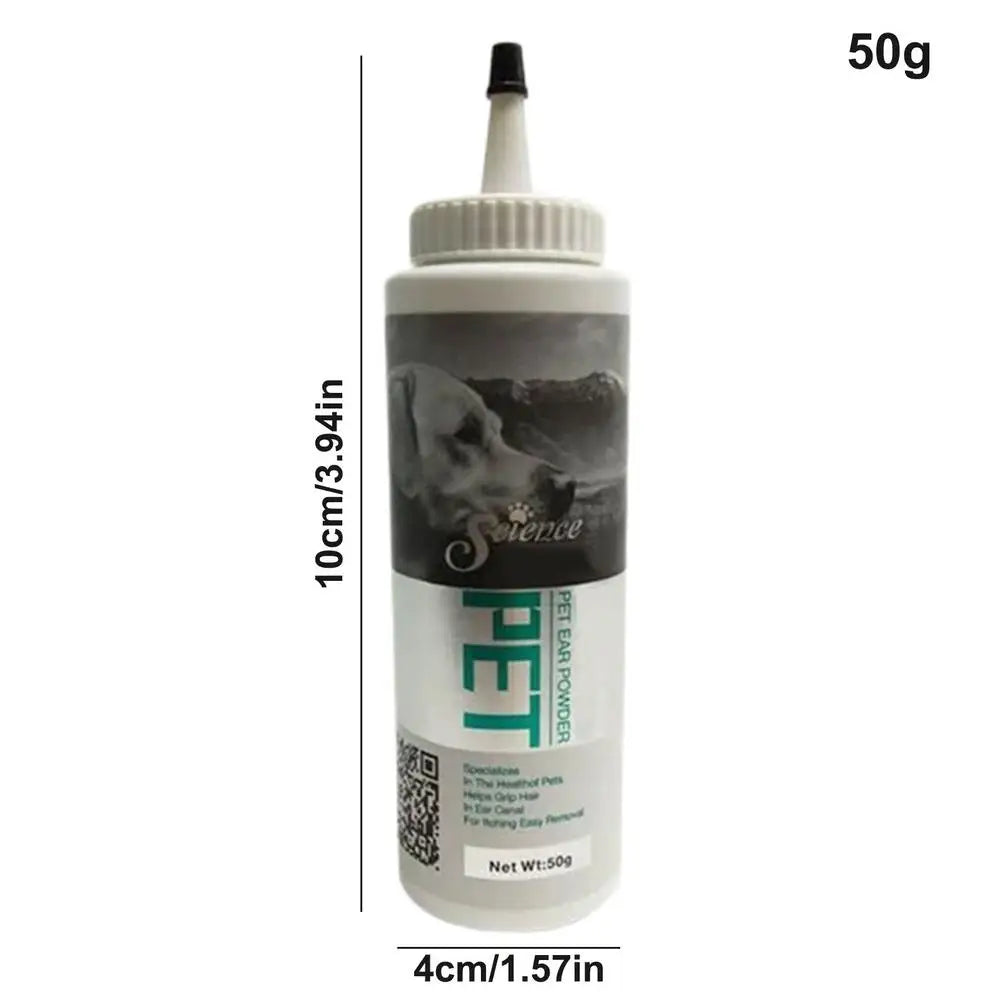 Pet Ear Cleaning Powder Dog Cat Ear Care Hair Removal ๐