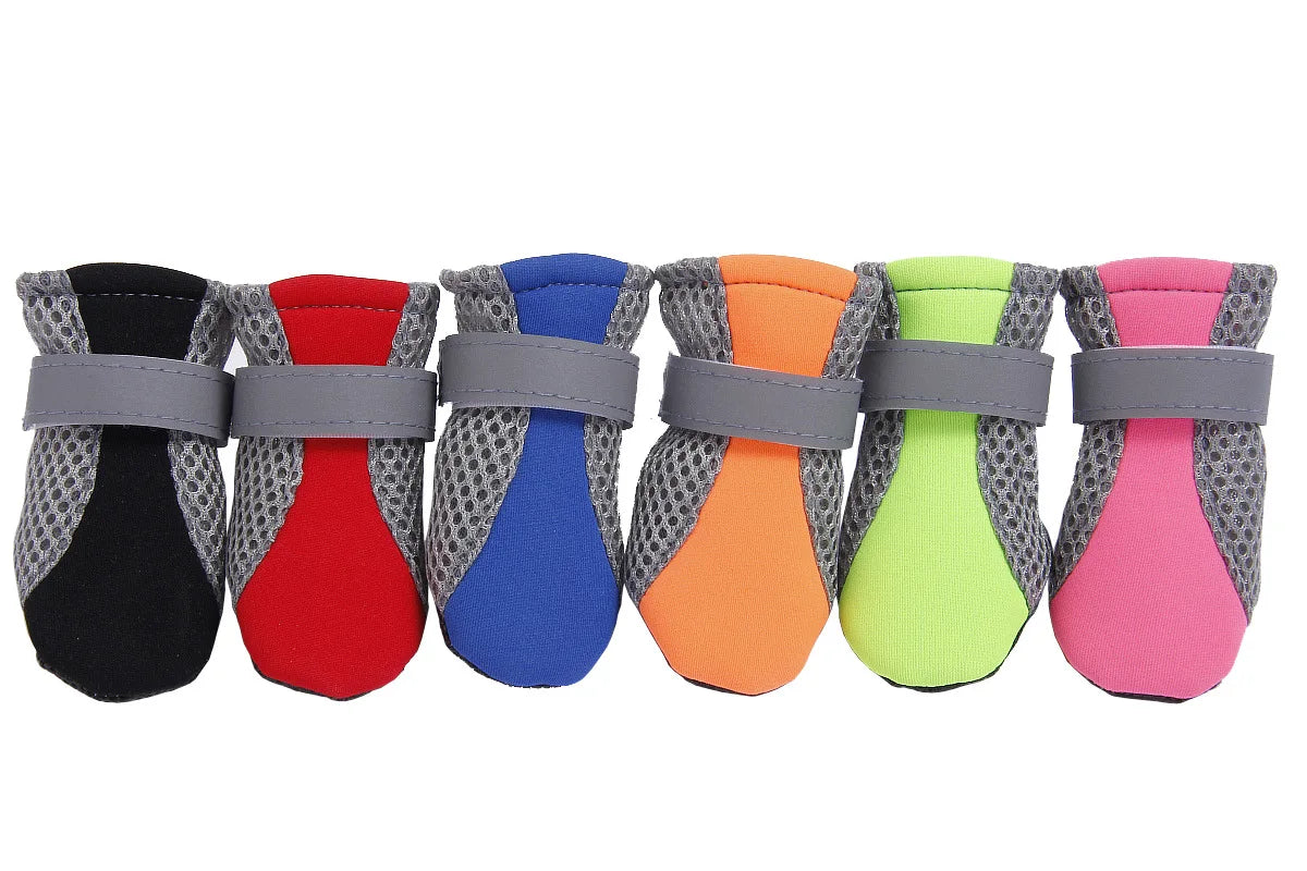 Waterproof Pet Rain Boots - Breathable Outdoor Shoes for Dogs & Cats