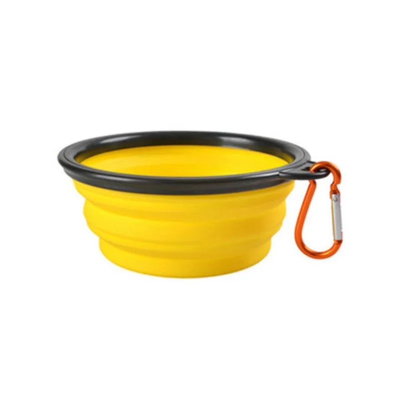 Portable Pet Food Bowl - Collapsible Silicone Travel Water Food Bowl