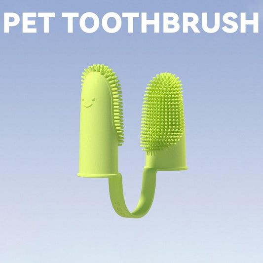 Dog Super Soft Pet Finger Toothbrush Teeth Cleaning Bad Breath