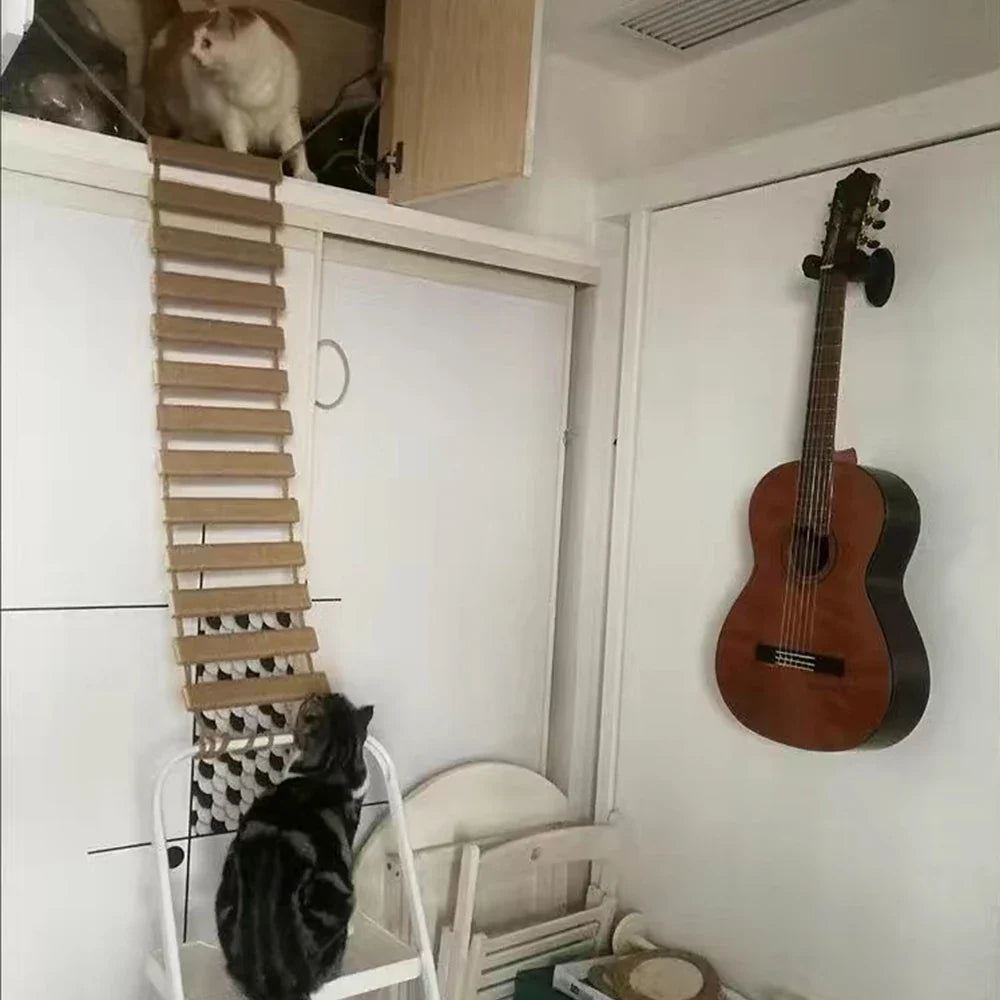 Cat Bridge Rope Ladder - Sisal Scratching Post