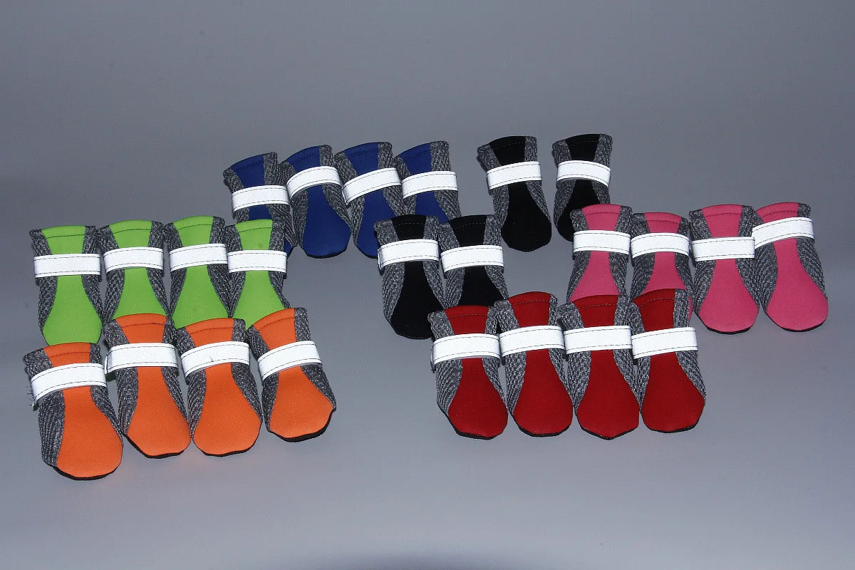 Waterproof Pet Rain Boots - Breathable Outdoor Shoes for Dogs & Cats