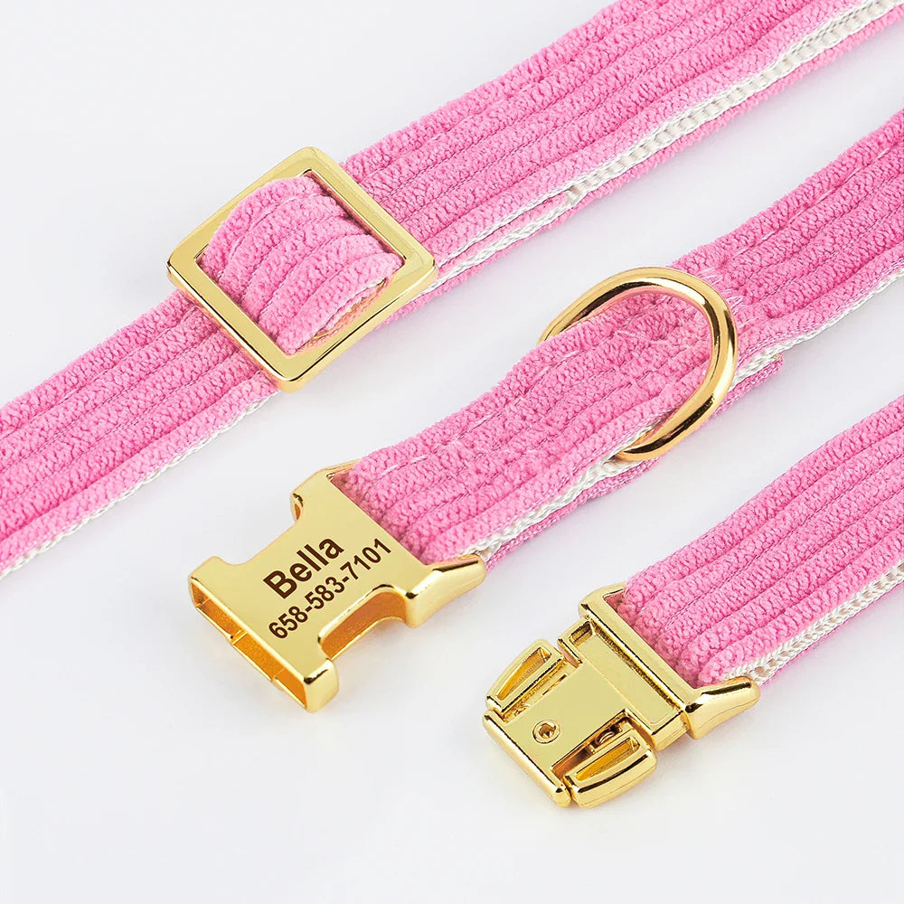 Personalized Dog Collar with Bow - Custom Engraved Cuteness