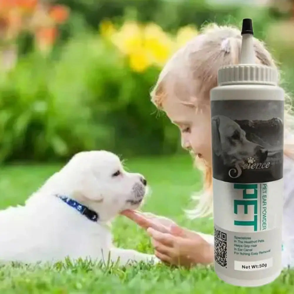Pet Ear Cleaning Powder Dog Cat Ear Care Hair Removal ๐